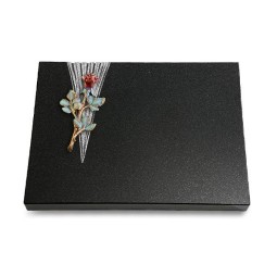 Grabtafel Indisch Black Delta Rose 7 (Color)