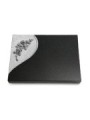 Grabtafel Indisch Black Folio Rose 5 (Alu)