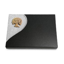 Grabtafel Indisch Black Folio Baum 3 (Bronze)