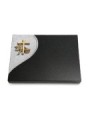 Grabtafel Indisch Black Folio Kreuz 1 (Bronze)