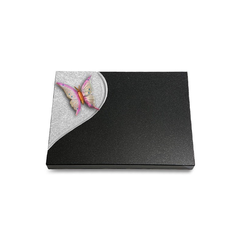 Grabtafel Indisch Black Folio Papillon 1 (Color)