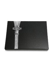 Grabtafel Indisch Black Strikt Baum 2 (Alu)