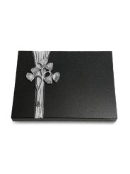 Grabtafel Indisch Black Strikt Gingozweig 1 (Alu)