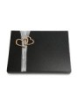 Grabtafel Indisch Black Strikt Herzen (Bronze)