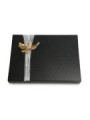 Grabtafel Indisch Black Strikt Taube (Bronze)