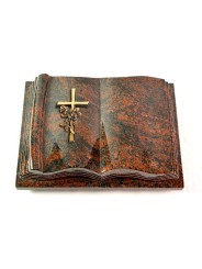 Grabbuch Antique/Aruba Kreuz/Rose (Bronze)