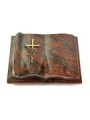 Grabbuch Antique/Aruba Kreuz/Rose (Bronze)