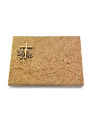 Grabtafel Kashmir Pure Kreuz 1 (Bronze)