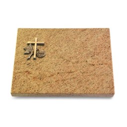 Grabtafel Kashmir Pure Kreuz 1 (Bronze)