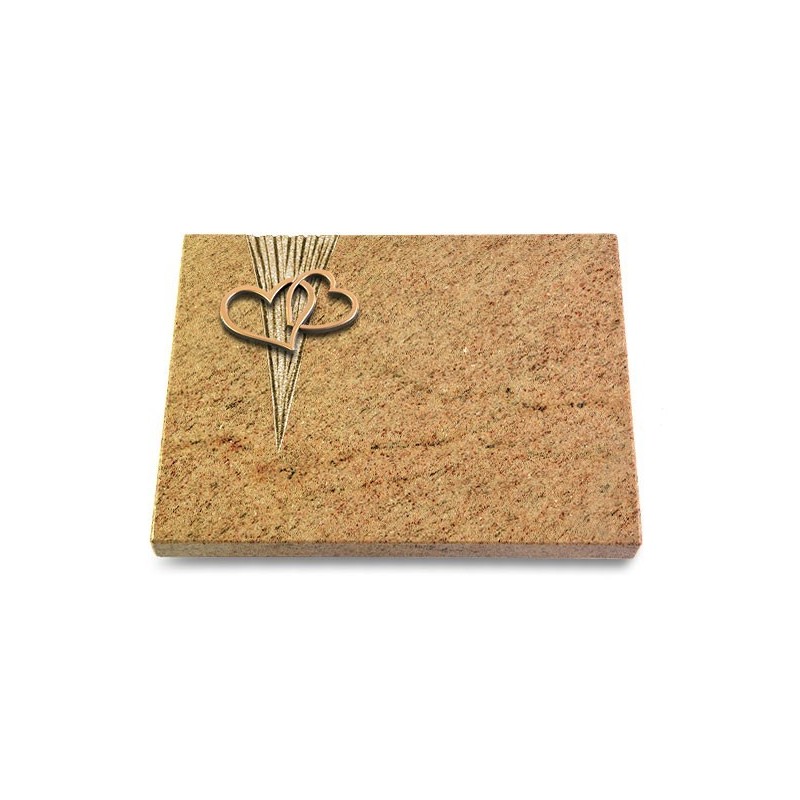 Grabtafel Kashmir Delta Herzen (Bronze)