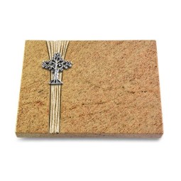 Grabtafel Kashmir Strikt Baum 2 (Alu)