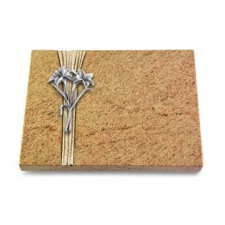 Grabtafel Kashmir Strikt Lilie (Alu)