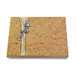 Grabtafel Kashmir Strikt Rose 7 (Alu)