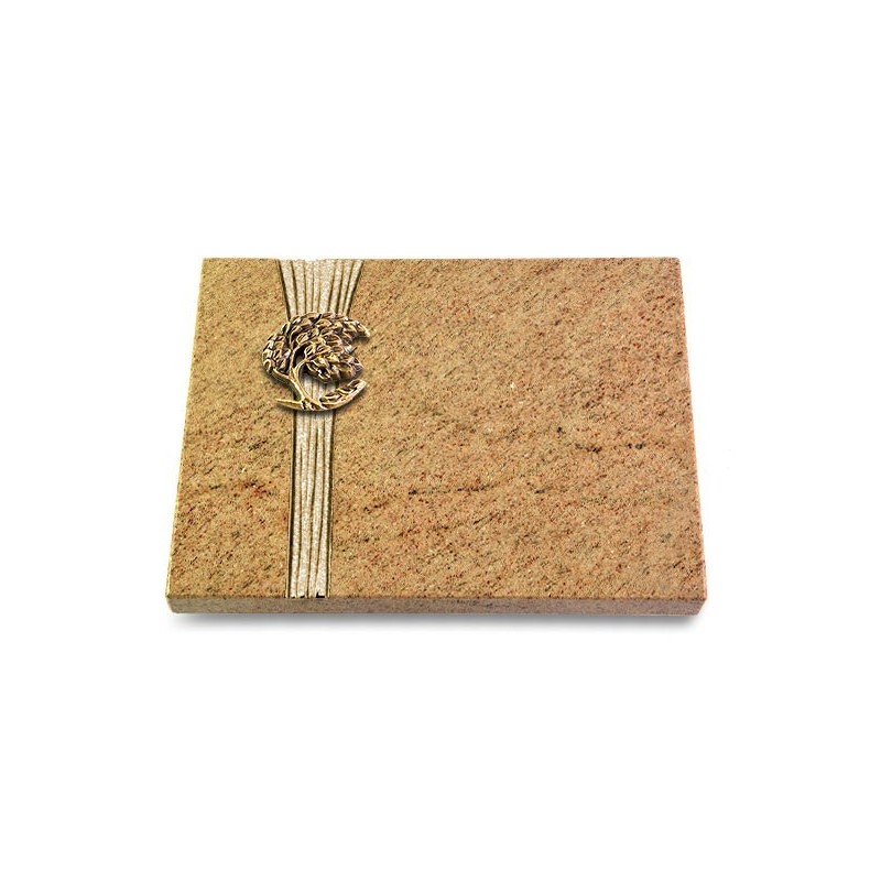 Grabtafel Kashmir Strikt Baum 1 (Bronze)