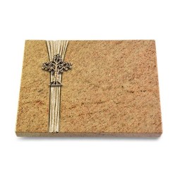 Grabtafel Kashmir Strikt Baum 2 (Bronze)
