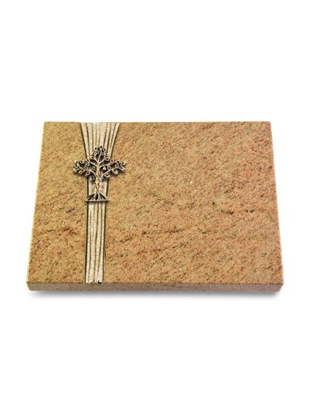 Grabtafel Kashmir Strikt Baum 2 (Bronze)