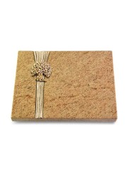 Grabtafel Kashmir Strikt Baum 3 (Bronze)