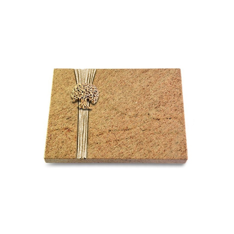 Grabtafel Kashmir Strikt Baum 3 (Bronze)