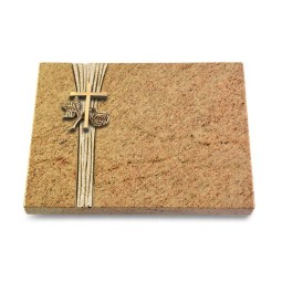 Grabtafel Kashmir Strikt Kreuz 1 (Bronze)