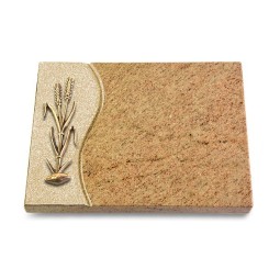 Grabtafel Kashmir Wave Ähren 2 (Bronze)
