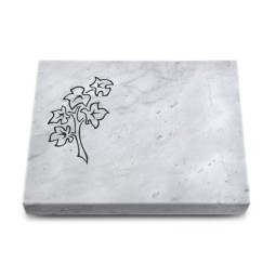 Grabtafel Omega Marmor Pure Zweig 2