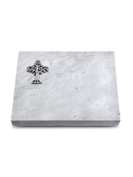 Grabtafel Omega Marmor Pure Baum 2 (Alu)