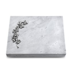 Grabtafel Omega Marmor Pure Efeu (Alu)