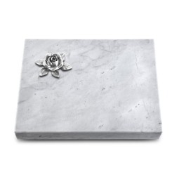 Grabtafel Omega Marmor Pure Rose 4 (Alu)