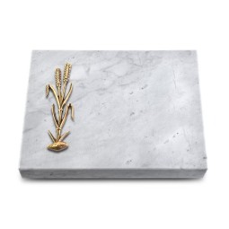 Grabtafel Omega Marmor Pure Ähren 2 (Bronze)