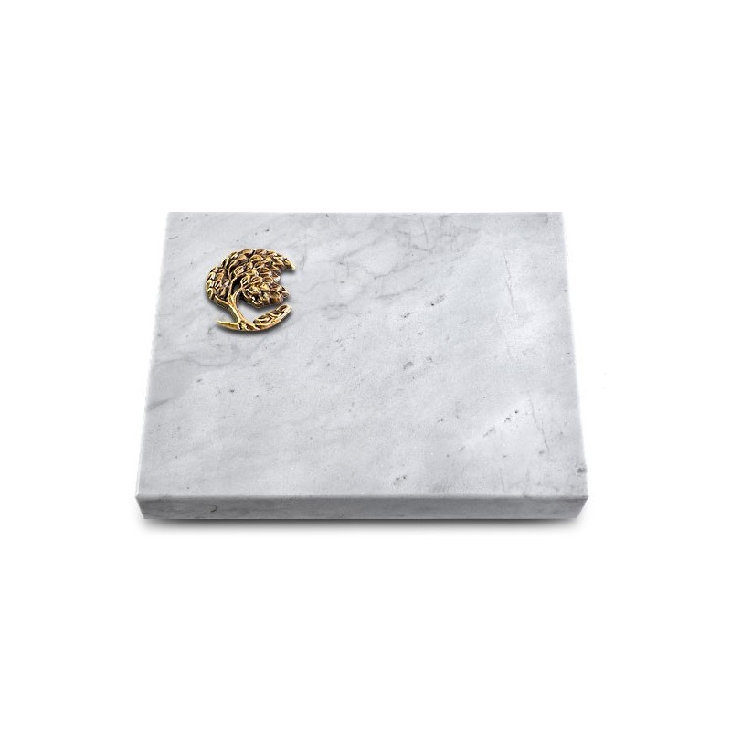 Grabtafel Omega Marmor Pure Baum 1 (Bronze)