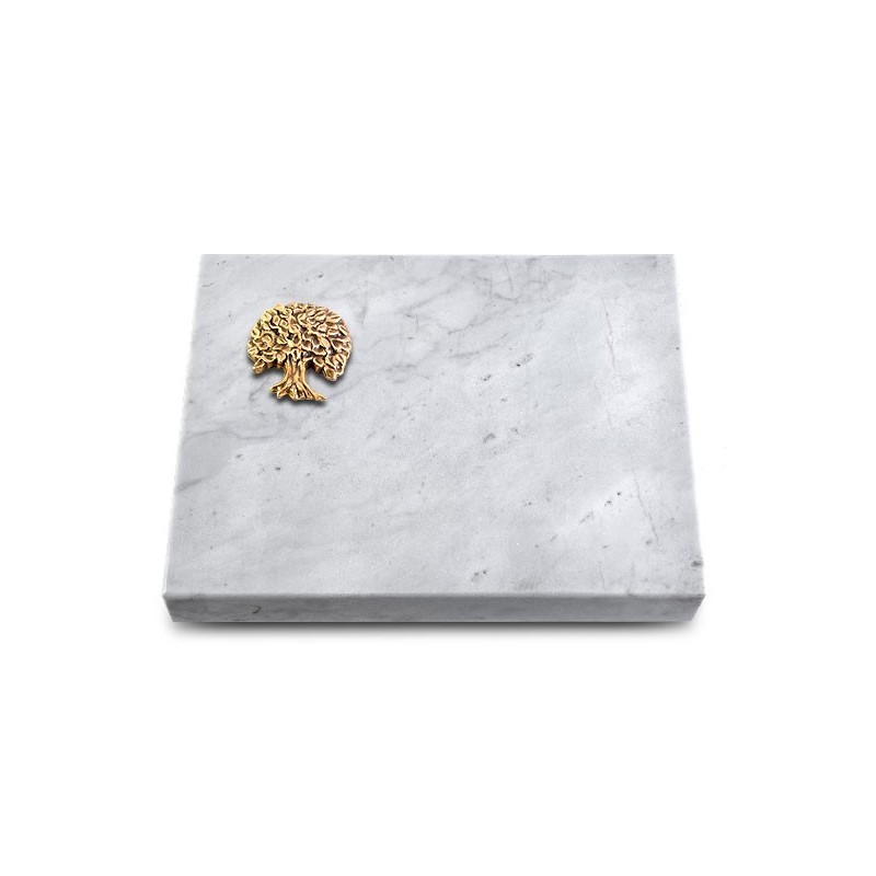 Grabtafel Omega Marmor Pure Baum 3 (Bronze)