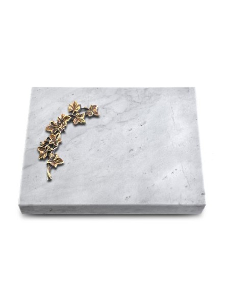 Grabtafel Omega Marmor Pure Efeu (Bronze)