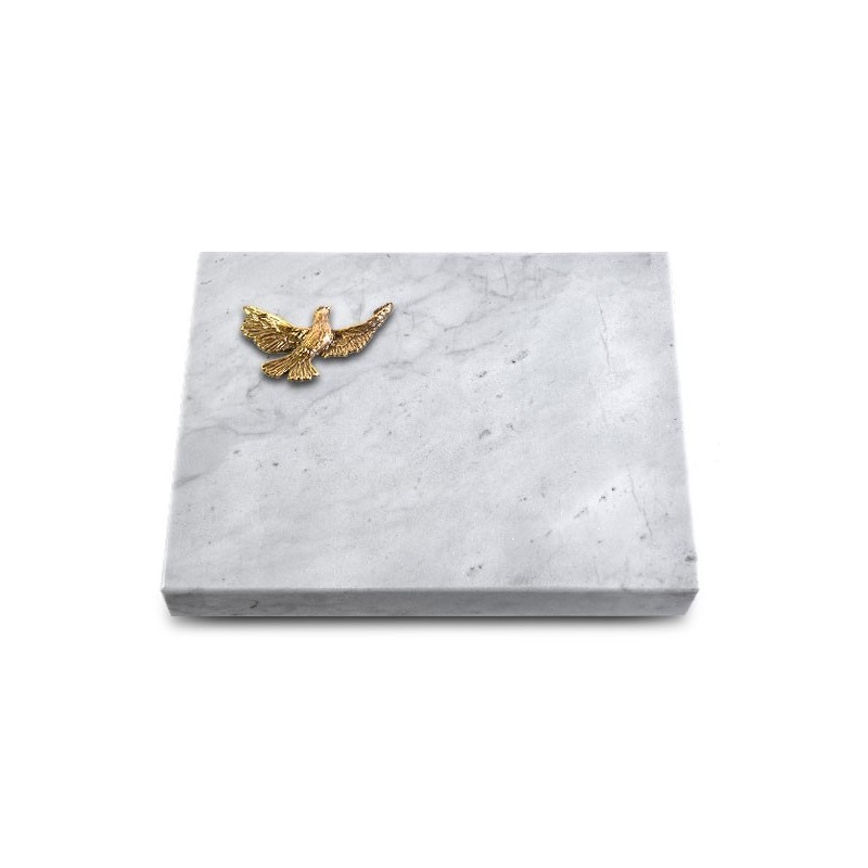 Grabtafel Omega Marmor Pure Taube (Bronze)