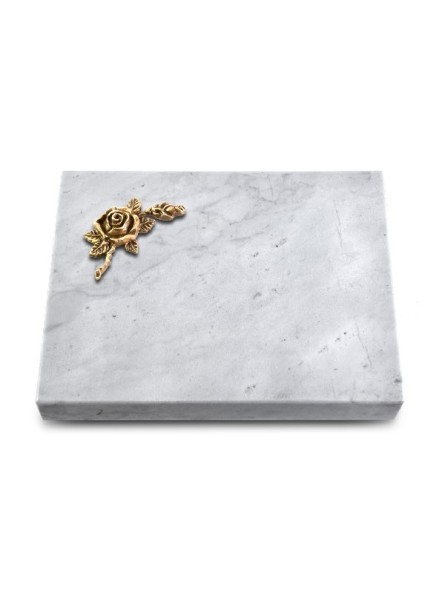 Grabtafel Omega Marmor Pure Rose 1 (Bronze)