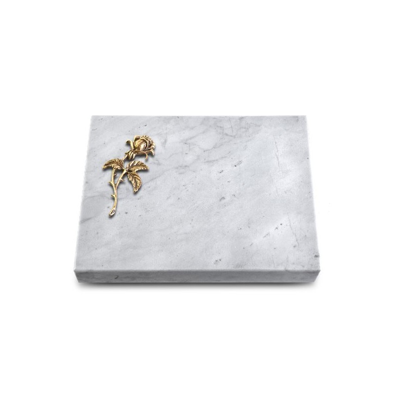 Grabtafel Omega Marmor Pure Rose 2 (Bronze)