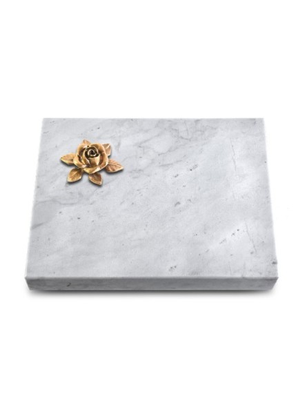 Grabtafel Omega Marmor Pure Rose 4 (Bronze)