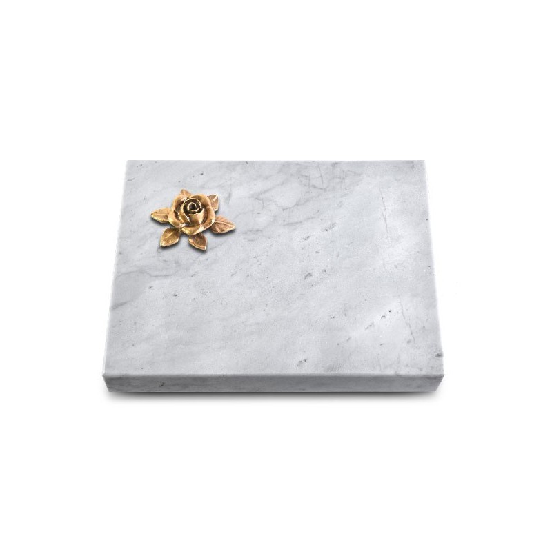 Grabtafel Omega Marmor Pure Rose 4 (Bronze)