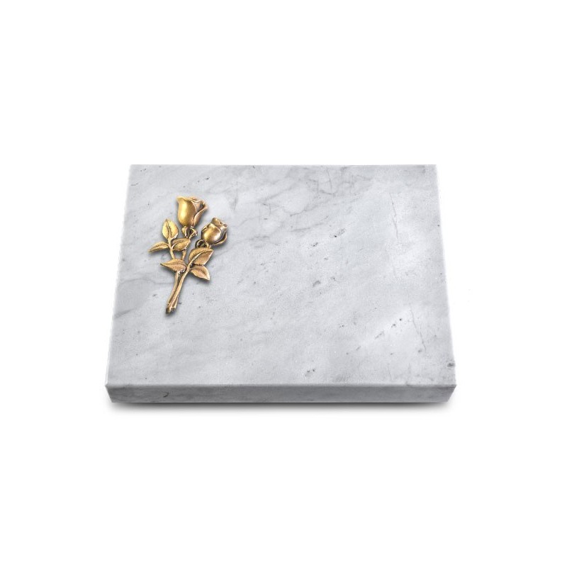 Grabtafel Omega Marmor Pure Rose 11 (Bronze)