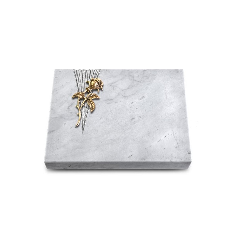 Grabtafel Omega Marmor Delta Rose 2 (Bronze)