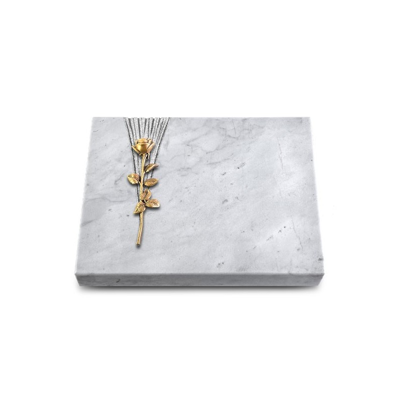 Grabtafel Omega Marmor Delta Rose 12 (Bronze)