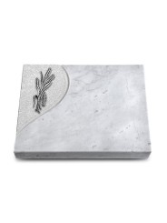 Grabtafel Omega Marmor Folio Ähren 1 (Alu)
