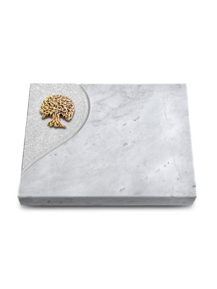 Grabtafel Omega Marmor Folio Baum 3 (Bronze)