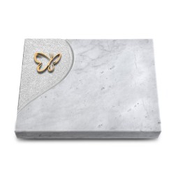 Grabtafel Omega Marmor Folio Papillon (Bronze)