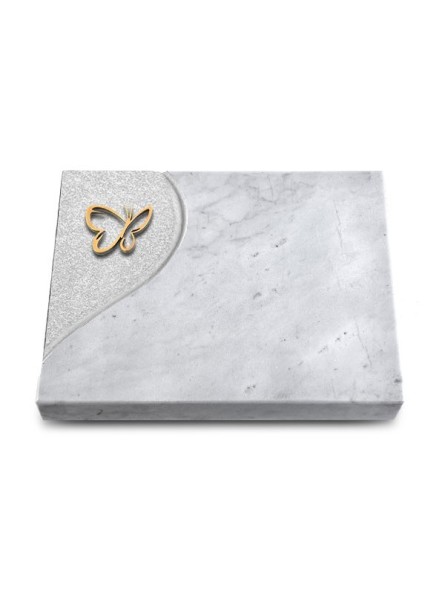 Grabtafel Omega Marmor Folio Papillon (Bronze)
