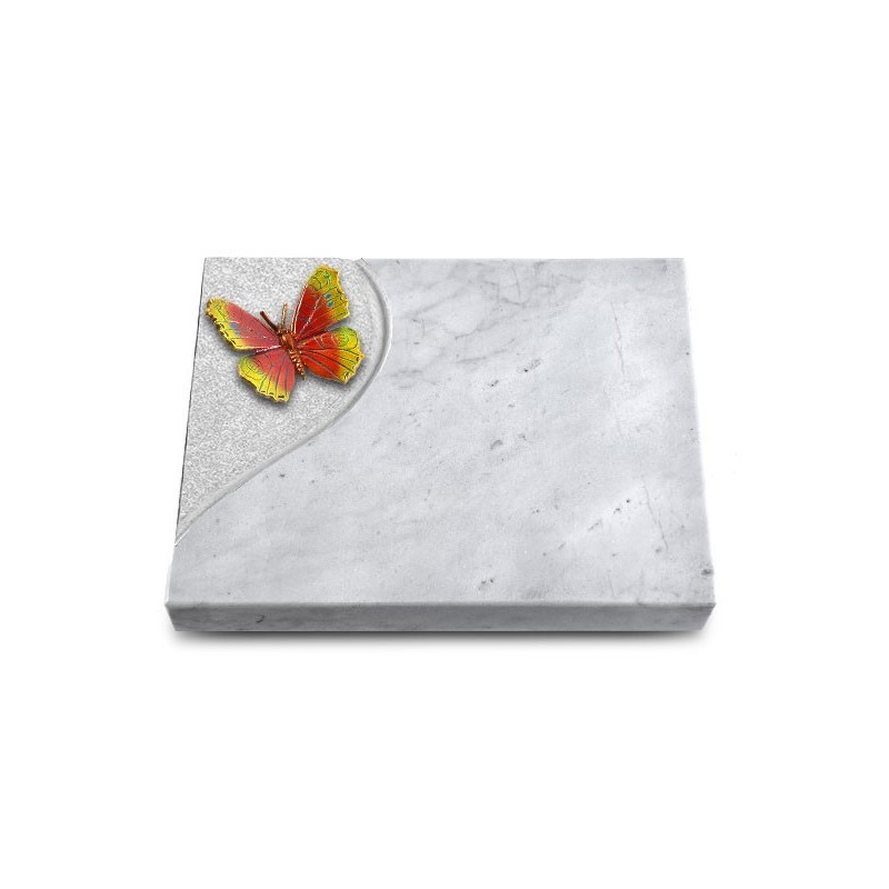 Grabtafel Omega Marmor Folio Papillon 2 (Color)