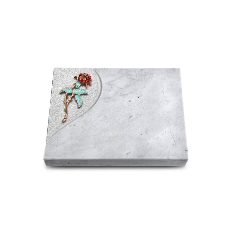 Grabtafel Omega Marmor Folio Rose 2 (Color)