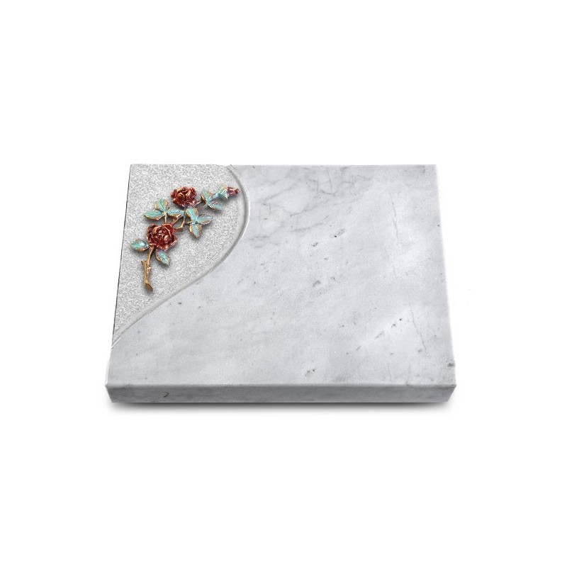 Grabtafel Omega Marmor Folio Rose 3 (Color)