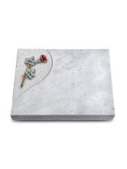 Grabplatte Grabtafel Omega Marmor Folio Rose 4 (Color)