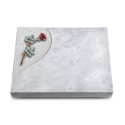 Grabplatte Grabtafel Omega Marmor Folio Rose 4 (Color)