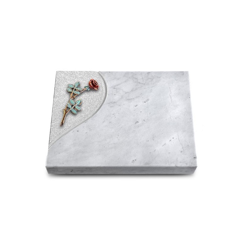Grabplatte Grabtafel Omega Marmor Folio Rose 4 (Color)